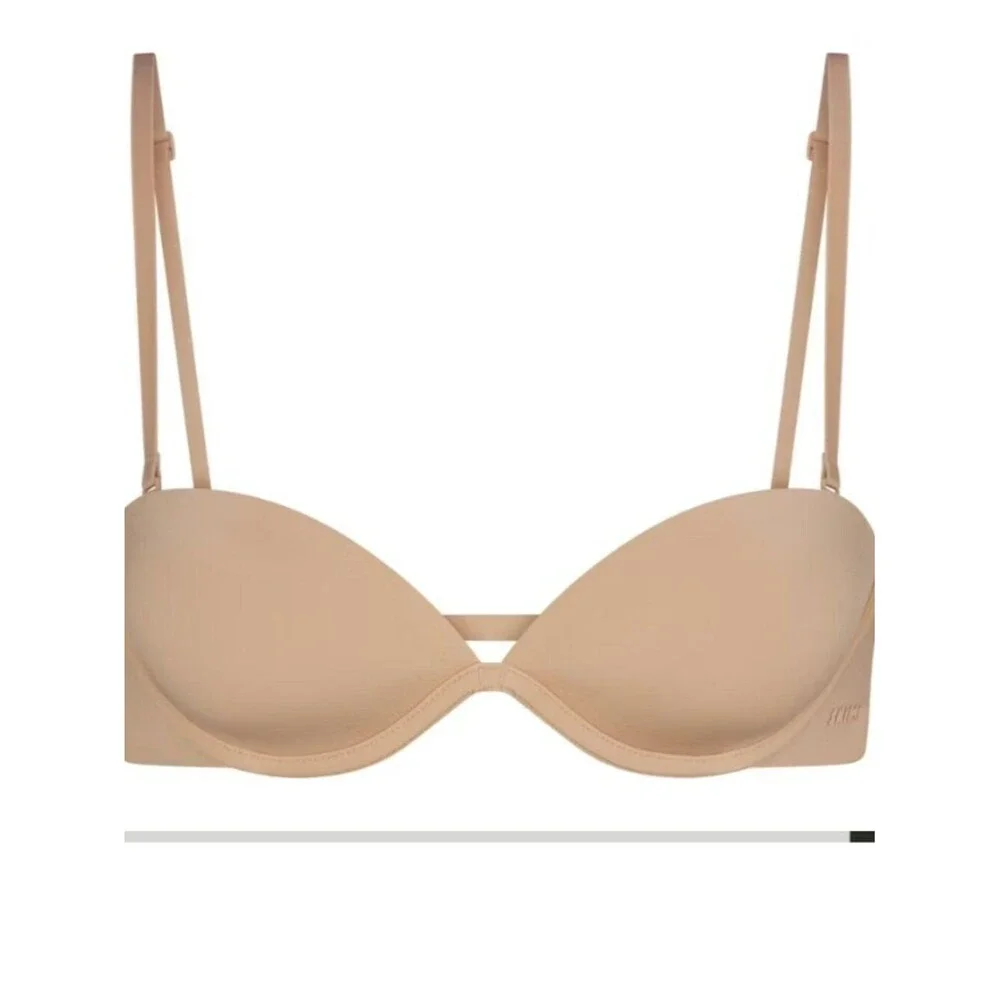 CHECK STOCK NEW SKIMS Multiway Strapless Underwire Bra Clay 32B NWT - Picture 8 of 8
